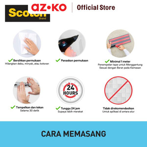 AZKO Scotch 3m Mounting Tape Transparent 19 Mm X 1.5 Mtr