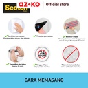 AZKO Scotch 3m Mounting Tape Transparent 19 Mm X 1.5 Mtr