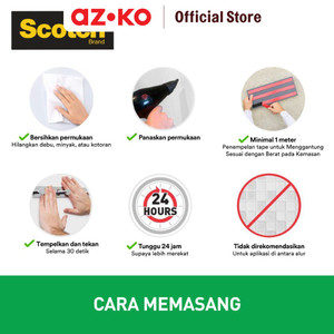 AZKO Scotch 3m Mounting Tape Outdoor 19 Mm X 1.5 Mtr