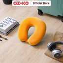 AZKO Passport Bantal Leher Brownie Applejack - Oranye/Biru