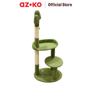 AZKO Paws N Tail 49x49x111 Cm Pohon Bermain Kucing Cactus - Hijau