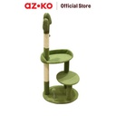 AZKO Paws N Tail 49x49x111 Cm Pohon Bermain Kucing Cactus - Hijau