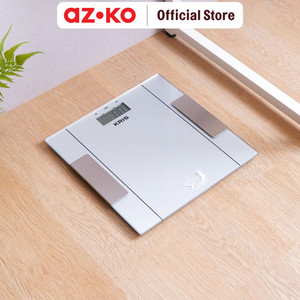 AZKO Kris Timbangan Badan Digital Body Fat & Hydration - Silver
