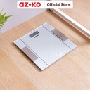 AZKO Kris Timbangan Badan Digital Body Fat & Hydration - Silver