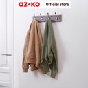 AZKO Stora 45x9x6.5 Cm Gantungan Pakaian Dinding 4 Pengait - Silver