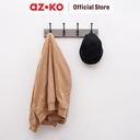 AZKO Stora 45x7x7 Cm Gantungan Pakaian Dinding 4 Kait - Abu-Abu