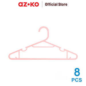 AZKO Stora 39x19 Cm Set 8 Pcs Hanger Plastik - Pink