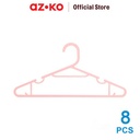 AZKO Stora 39x19 Cm Set 8 Pcs Hanger Plastik - Pink