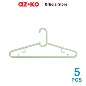 AZKO Stora Set 5 Pcs Hanger Plastik Pp - Hijau