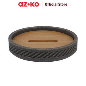 AZKO Stora Lucien Tempat Sabun Batang Polyresin - Abu-Abu