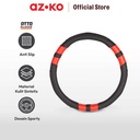 AZKO Otto Klasse Sarung Stir Mobil Grip Sporty - Hitam/Merah