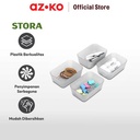 AZKO Stora 12.5x8.5x4.5 Cm Set 4 Pcs Organizer Laci - Abu-Abu