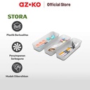 AZKO Stora 26x8.5x4.5 Cm Set 3 Pcs Organizer Laci - Abu-Abu