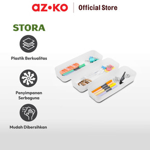 AZKO Stora 26x8.5x4.5 Cm Set 3 Pcs Organizer Laci