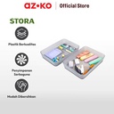 AZKO Stora 26x18x4.5 Cm Set 2 Pcs Organizer Laci - Abu-Abu