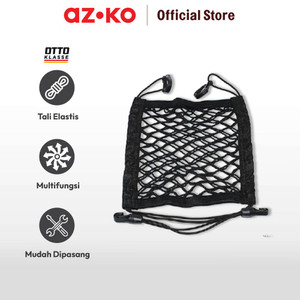 AZKO Otto Klasse Tas Organizer Mobil 2 Layer Net - Hitam
