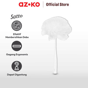 AZKO Satto Kemoceng - Putih Pembersih Debu Serbaguna Dust Cleaner Alat Kebersihan Peralatan Rumah Tangga