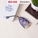 AZKO Ataru Gantungan Kunci Pu Print Pull Out - Biru