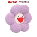 AZKO Ataru Bantal Sofa Flat Flower - Ungu