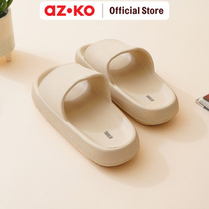 AZKO Ataru Ukuran 37-38 Sandal Thick Slides Rubber - Krem Beige