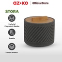 AZKO Stora Lucien Stoples Kapas Polyresin - Abu-Abu