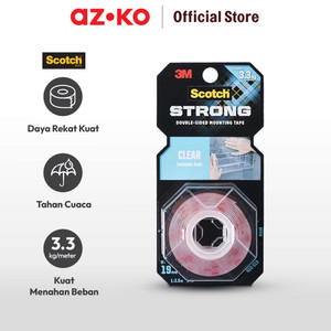 AZKO Scotch 3m Mounting Tape Transparent 19 Mm X 1.5 Mtr
