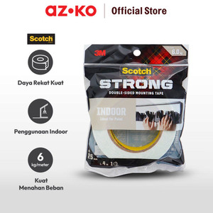 AZKO Scotch 3m Mounting Tape Interior Strong 25 Mm X 4 Mtr