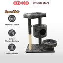 AZKO Paws N Tail 60x40x77 Cm Pohon Bermain Kuncing Medium - Abu-Abu