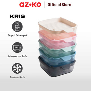 AZKO Kris Set 5 Pcs Rainbow Wadah Makanan