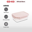 AZKO Kris 900 ml Cotton Wadah Makanan Dengan Clip - Pink