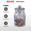 AZKO Kris 2.6 Ltr Stoples Kaca Dengan Tutup Pt1170 - Abu-Abu