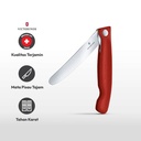 AZKO Victorinox 11 cm Swiss Classic Pisau Paring Gerigi Lipat - Merah