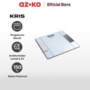 AZKO Kris Timbangan Badan Digital Body Fat & Hydration - Silver