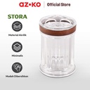 AZKO Stora Tempat Sikat Gigi Toothbrush Holder Organizer Alat Pembersih Gigi Wadah Odol Aksesoris Kamar Mandi
