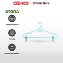 AZKO Stora 42x23 Cm Set 3 Pcs Hanger Plastik - Biru