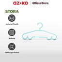 AZKO Stora 42x20.5 Cm Set 5 Pcs Hanger Plastik Pp - Biru