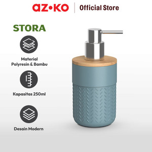 AZKO Stora 250 Ml Diamond Dispenser Sabun Cair Polyresin - Biru