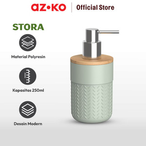 AZKO Stora 250 Ml Diamond Dispenser Sabun Cair Polyresin - Hijau
