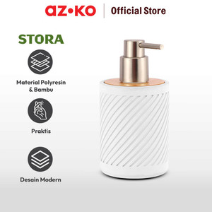 AZKO Stora 300 Ml Lucien Dispenser Sabun Cair Polyresin - Putih