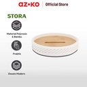 AZKO Stora Lucien Tempat Sabun Batang Polyresin - Putih
