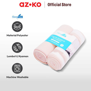 AZKO Sleeplite 120X150 cm Set 2 Pcs Selimut Polar Fleece - Pink