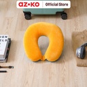 AZKO Passport Bantal Leher Brownie Applejack - Oranye/Biru