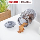 AZKO Kris 2.6 Ltr Stoples Kaca Dengan Tutup Pt1170 - Abu-Abu