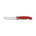 AZKO Victorinox 11 cm Swiss Classic Pisau Paring Gerigi Lipat - Merah