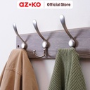 AZKO Stora 45x9x6.5 Cm Gantungan Pakaian Dinding 4 Pengait - Silver