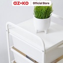 AZKO Stora Rak Penyimpanan Dengan 5 Tray Plastik - Putih
