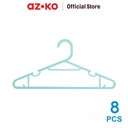 AZKO Stora 39x19 Cm Set 8 Pcs Hanger Plastik - Biru