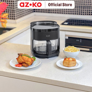 AZKO Klaz 4.2 ltr Air Fryer - Hitam Alat Masak Goreng Pembuat Makanan Penggoreng Tanpa Minyak Elektronik Dapur