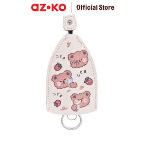 AZKO Ataru Gantungan Kunci Pu Print Pull Out - Krem