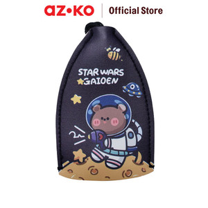 AZKO Ataru Gantungan Kunci Pu Print Pull Out - Biru